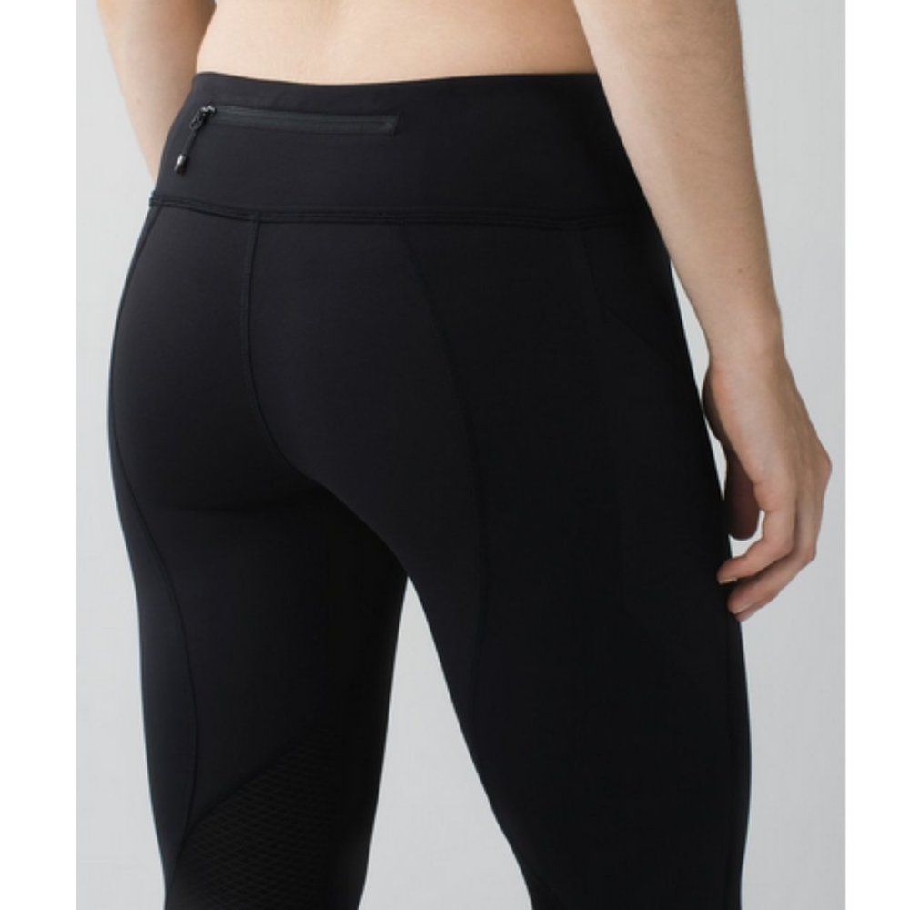 Lululemon pace rival crop black 6